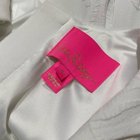 Lily Pulitzer size 4 white dress. Like new! - Picture 3 of 3